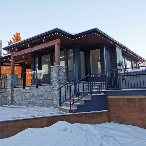Outdoor Stairs and Railings – Proshield Metal Works Custom outdoor stairs and railings in Edmonton, designed and built by Proshield Metal Works.